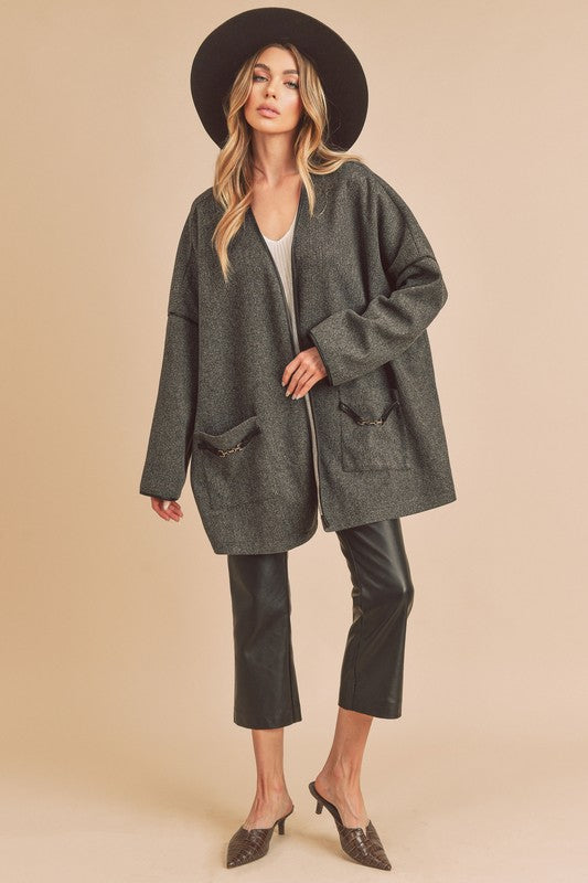 Esme Kimono Jacket CHARCOAL Jackets