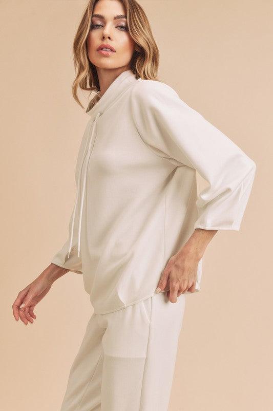 Aemi+Co Mock Neck Pullover Top Tops