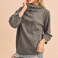 Aemi+Co Mock Neck Pullover Top Tops
