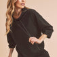 Aemi+Co Mock Neck Pullover Top BLACK Tops