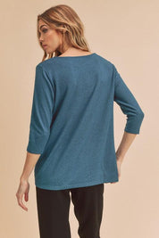 Aemi+Co Front Twist Top | Tops Daverri Fashions