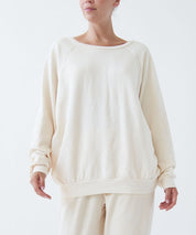 Garment Dyed Loose Fit French Terry Cotton Pullover Sweatshirts