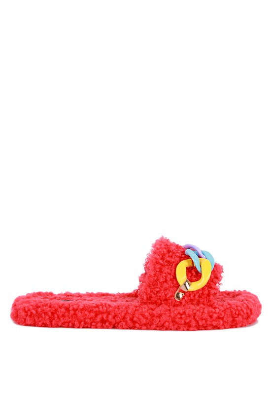Rola Acrylic Chain Slides | Slippers Daverri Fashions