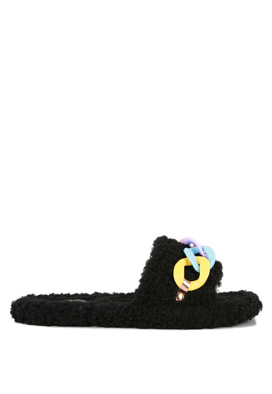 Rola Acrylic Chain Slides | Slippers Daverri Fashions