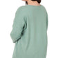 Zenana Plus Hi-Low Front Seam Sweater Sweaters