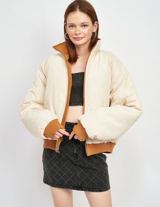 REVERSIBLE PUFFER JACKET | Jackets Daverri Fashions