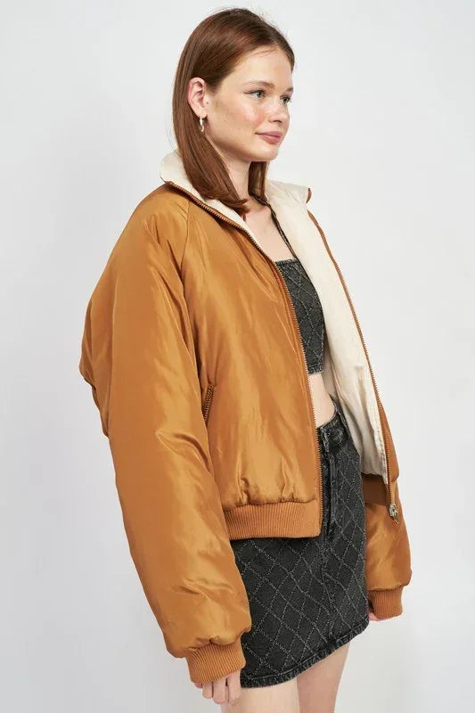 REVERSIBLE PUFFER JACKET - DAVERRI FASHIONS