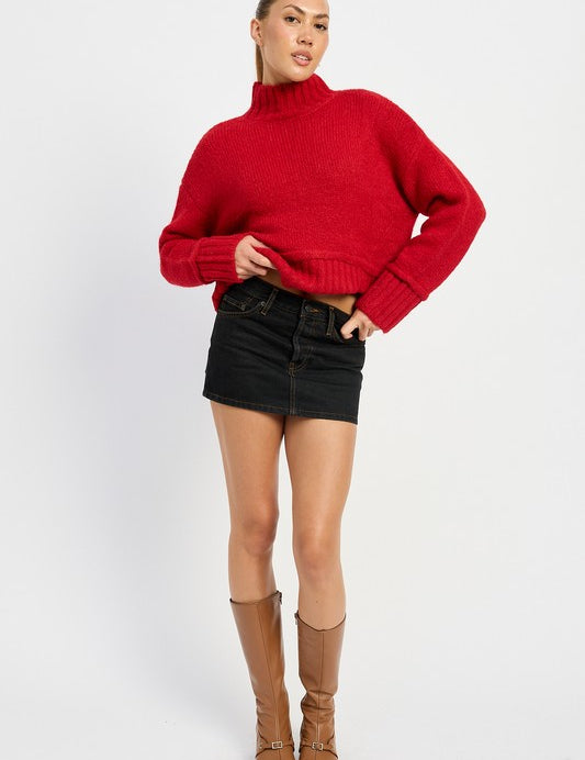 Emory Park Mock Turtleneck Sweater Tops