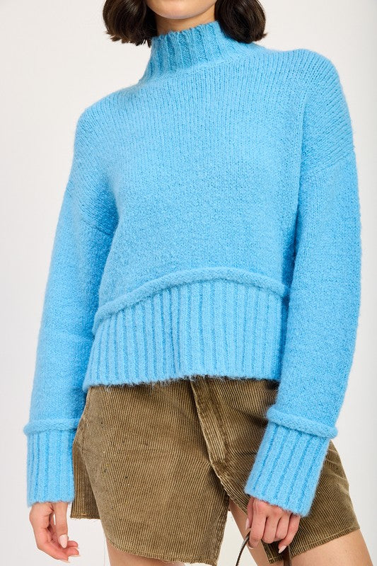 Emory Park Mock Turtleneck Sweater Tops