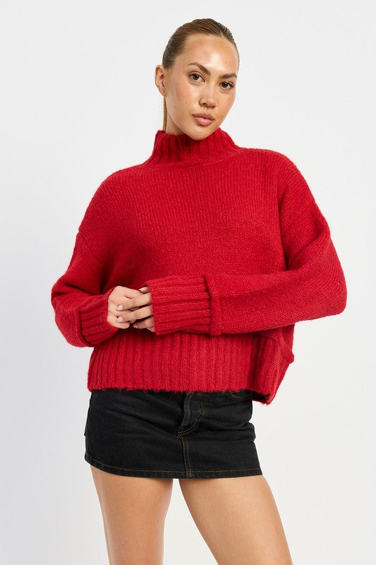 Emory Park Mock Turtleneck Sweater Tops