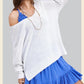 La Miel Relaxed Fit Side Slit Sweater Sweaters