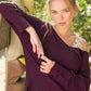 La Miel Relaxed Fit Side Slit Sweater Sweaters