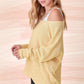La Miel Relaxed Fit Side Slit Sweater Sweaters