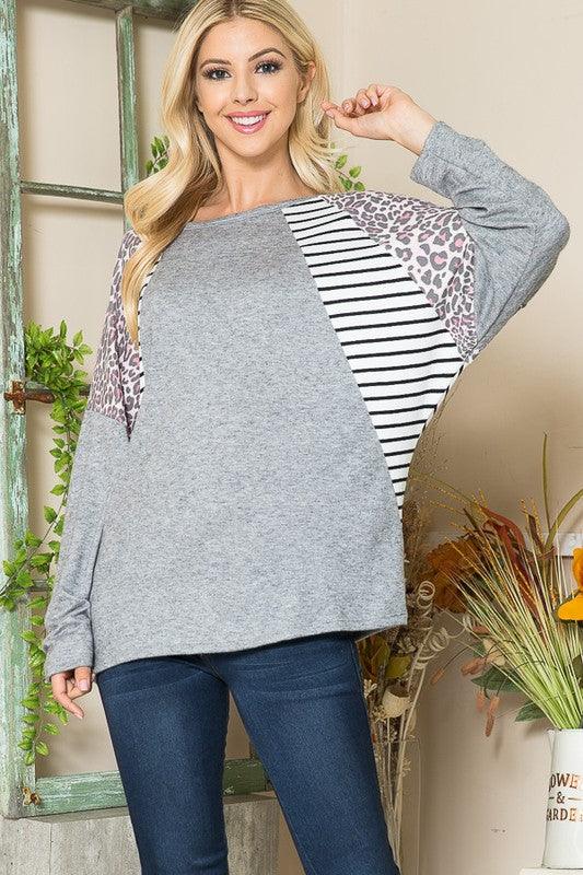 Oversized Dolman Sleeve Top Shirts & Tops