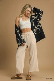 Umgee Drawstring Wide Leg Pants | Pants Daverri Fashions