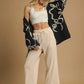 Umgee Drawstring Wide Leg Pants Pants