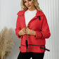 Pocketed Button Down Collared Neck Jacket - DAVERRI FASHIONS