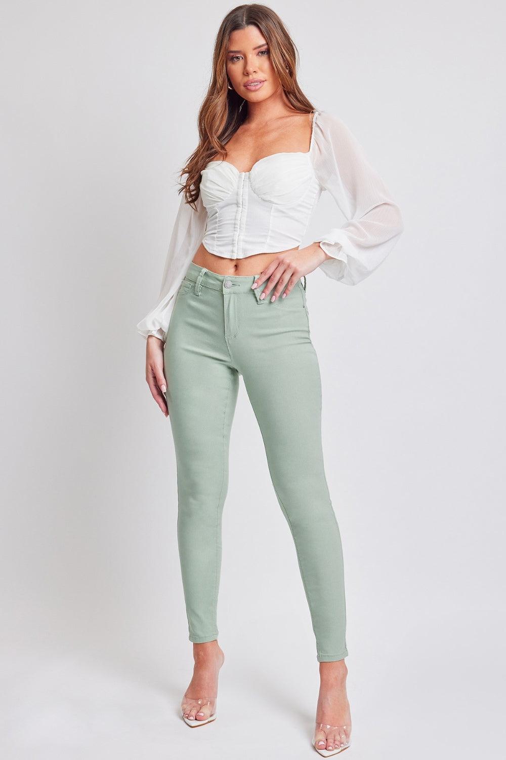 YMI Jeanswear Hyperstretch Mid-Rise Skinny Jeans Jade Jeans
