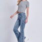 Artemis Vintage High Rise Stretch Flare Jeans - DAVERRI FASHIONS