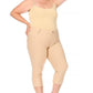 Plus Size Stretchy Pull Up Capri Jeggings Pants