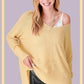 La Miel Relaxed Fit Side Slit Sweater Sweaters