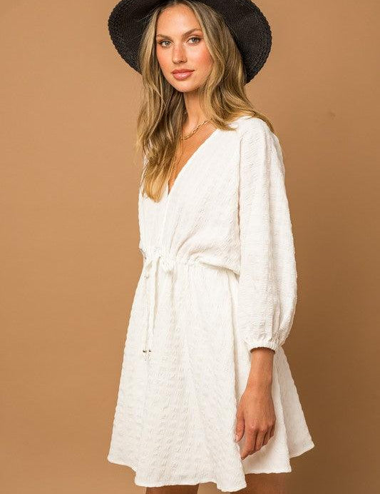 Blouson Batwing Dress Mini Dresses