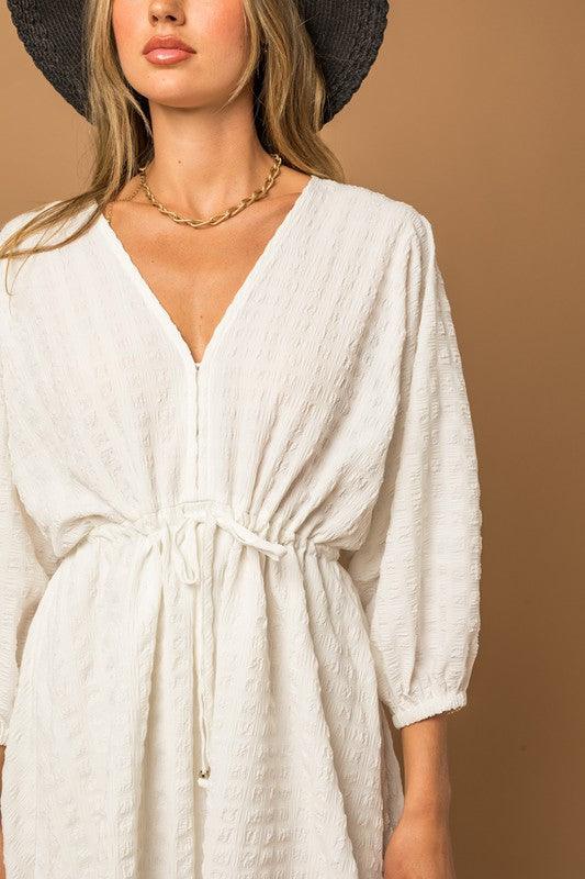 Blouson Batwing Dress Mini Dresses