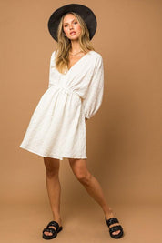 Blouson Batwing Dress Mini Dresses