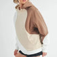 Aemi + Co Color Block Hoodie with Kangaroo Pocket - DAVERRI FASHIONS