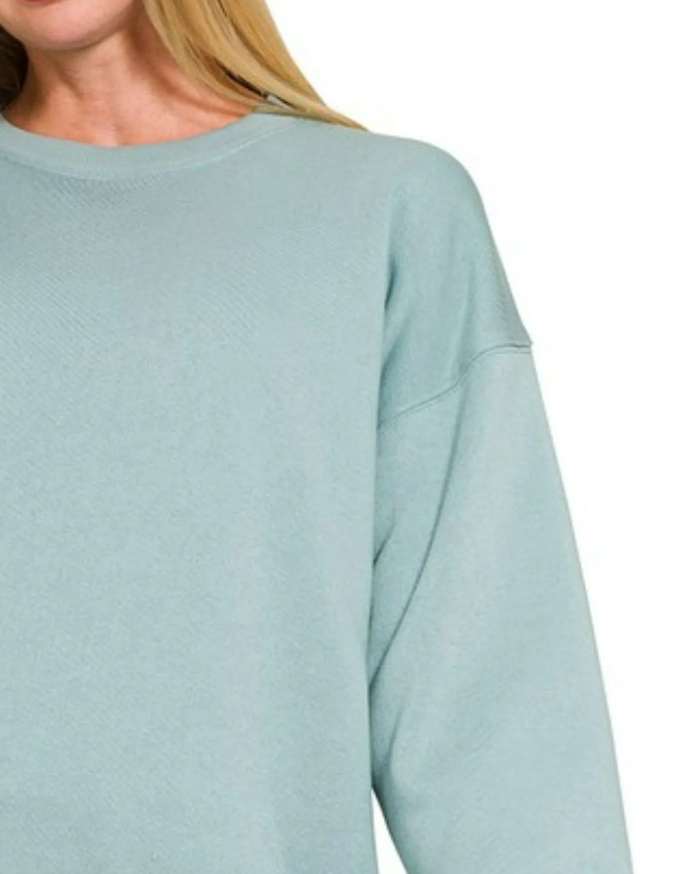 Zenana Fleece Round Neck Sweatshirts | Sweatshirts Daverri Fashions