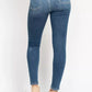 Judy Blue Full Size High Rise Button Fly Skinny Jeans Plus Size - DAVERRI FASHIONS