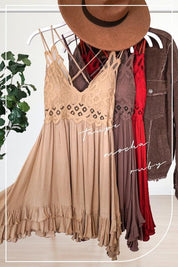 La Miel Monterey Boho Bralette Dress Midi Dresses