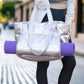Metallic Puffer Tote Handbags