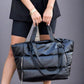Metallic Puffer Tote Black OneSize Handbags