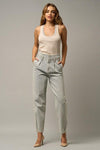 High Waist Balloon Ankle Jeans - DAVERRI FASHIONS
