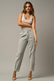 High Waist Balloon Ankle Jeans Jeans