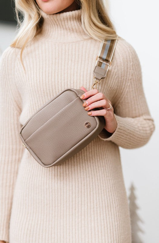 WILLOW CROSSBODY BELT BAG FANNY PACK TAUPE 1 Handbags