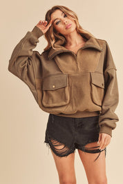 STONE GRAY S Carter Pullover | Tops Daverri Fashions