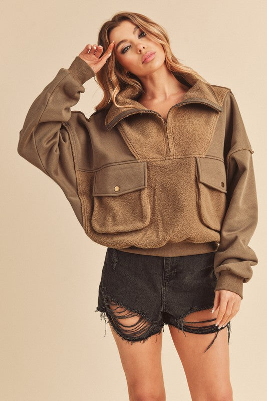 Carter Pullover STONE GRAY S Tops