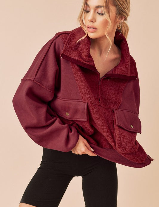 RUBY RED S Carter Pullover | Tops Daverri Fashions
