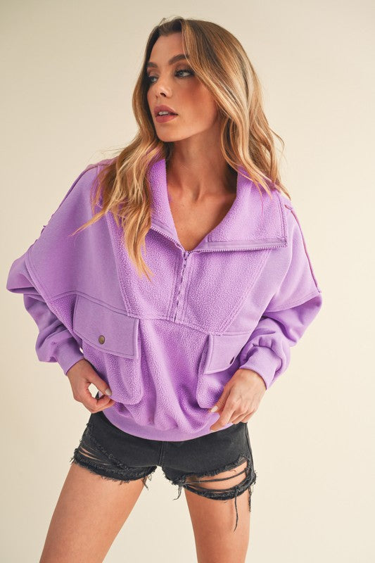 Carter Pullover LAVENDER S Tops