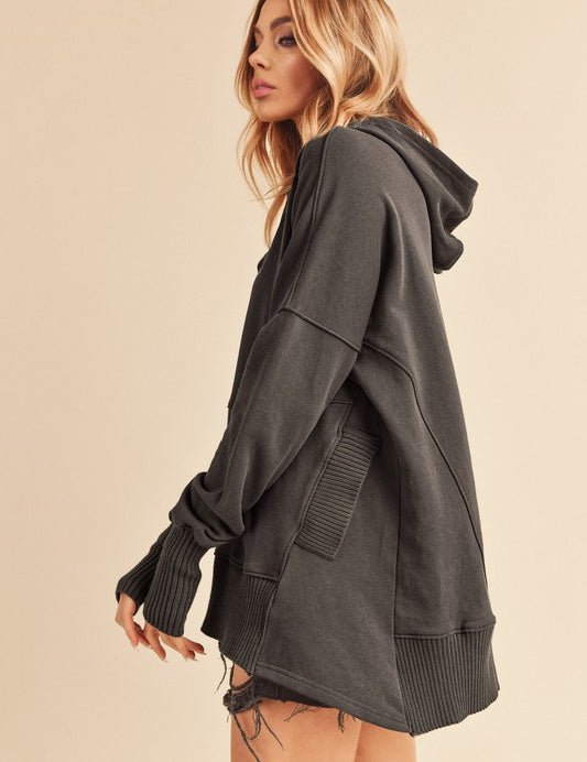 CHARCOAL S Vivi Pullover | Hoodies Daverri Fashions