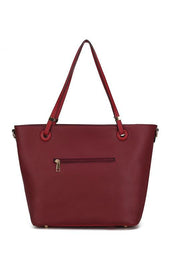 Mia K Vallie Color Block Tote bag Handbags