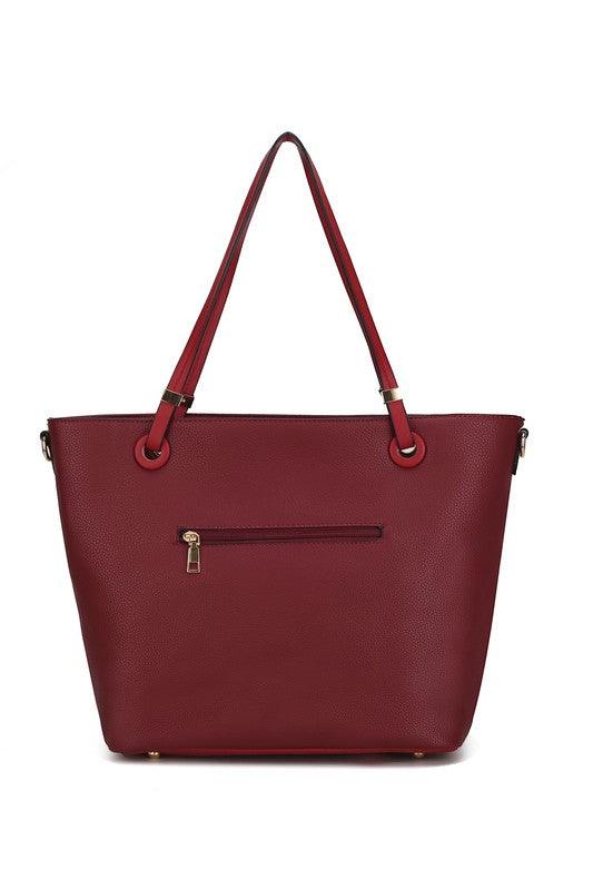 Mia K Vallie Color Block Tote bag Handbags