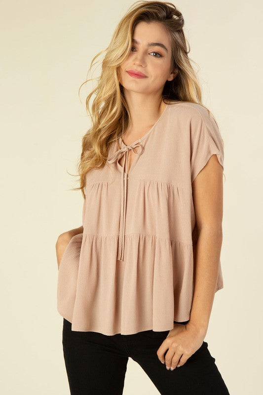 Tiered A Line Blouse Blouses