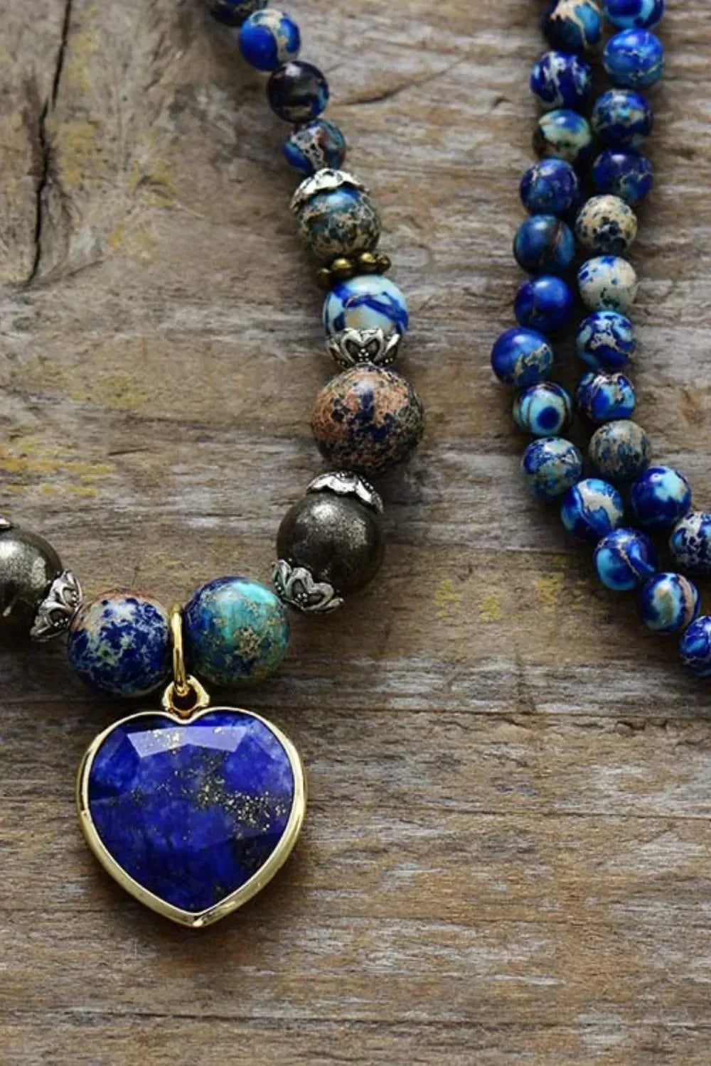 Imperial Stone Heart Three-Layered Bracelet - DAVERRI FASHIONS