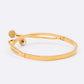 Crystal Pave Nail Stainless Steel Bangle Bracelets