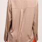 Silky Button-Down Shirt Shirts & Tops