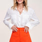 Silky Button-Down Shirt Shirts & Tops