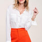 Silky Button-Down Shirt Shirts & Tops